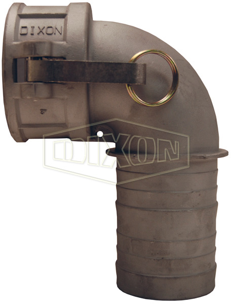 Cam & Groove 90° Type C Coupler x Hose Shank Elbow